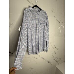 johnnie-O Big & Tall Performance Button Up Shirt - Alzer Tahitian Size 4XLT